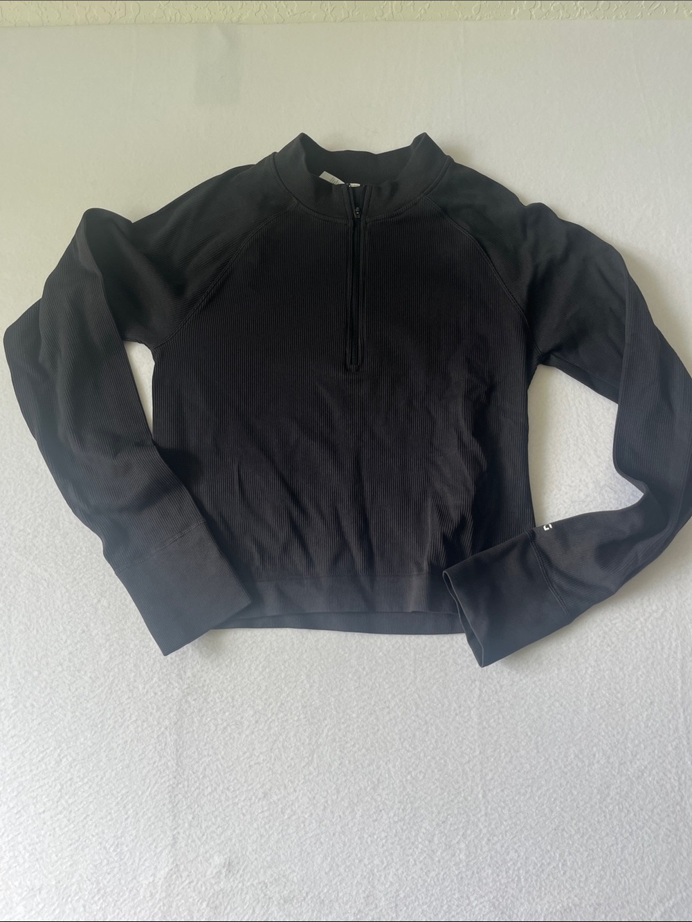 DSG Black Half-Zip Ribbed Pullover